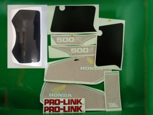 @ Honda XL 500 R 82 moto argento adesivi @