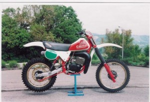 @ cagiva WMX 250 cross moto rossa adesivi serbatoio \'80 @