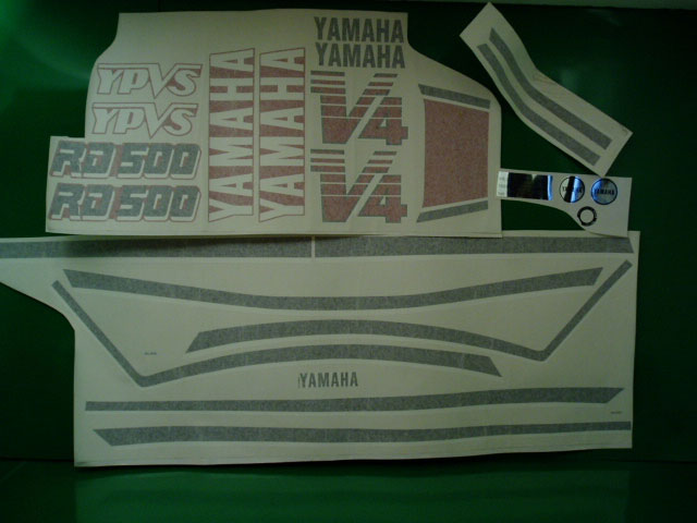 @ Yamaha RD 500 '84 bianca e rossa adesivi @