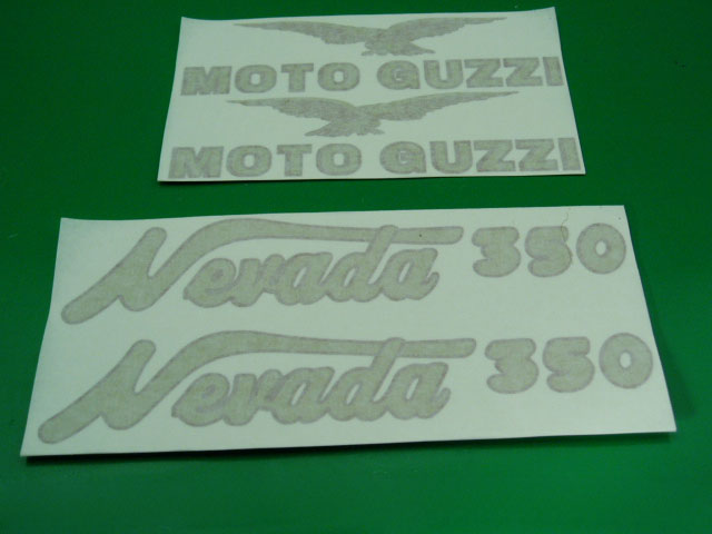 Moto Guzzi Nevada 350 moto nera adesivi @