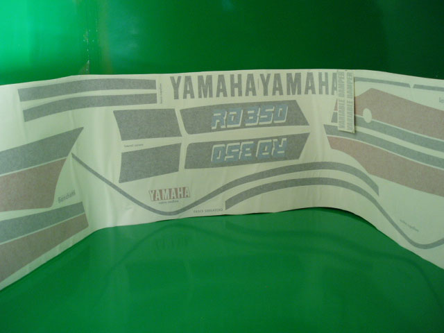 Yamaha RD 350 LC '86 moto bianca/rossa adesivi @