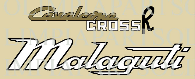 @ Malaguti cavalcone cross R 50 5 marce adesivi  @