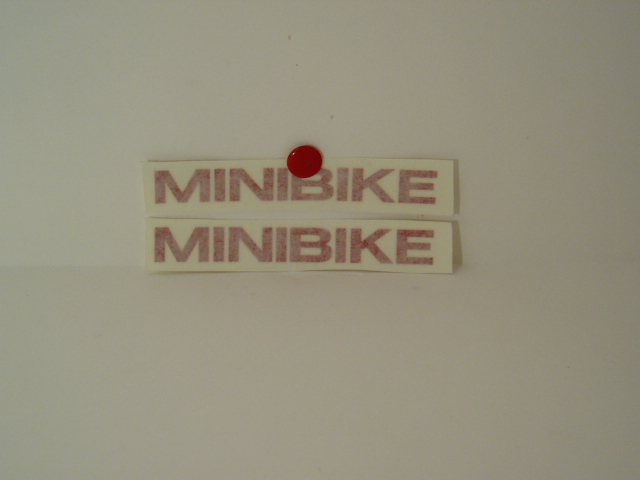 Minibike adesivi