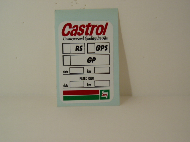 @ Honda etichetta Castrol @