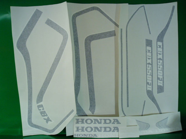 Honda CBX 550 FII adesivi neri @