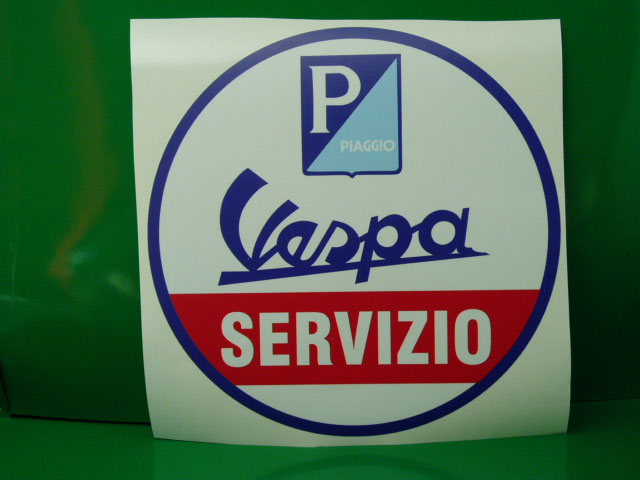 Vespa servizio Ø 35cm adesivo