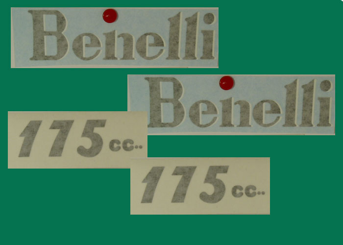 125 4 Tempi Extra SERBATOIO 80 mm AD990001 Benelli COPPIA ADESIVI BENELLI 1959 