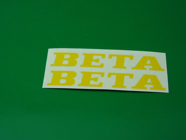 Beta 12 cm adesivi gialli