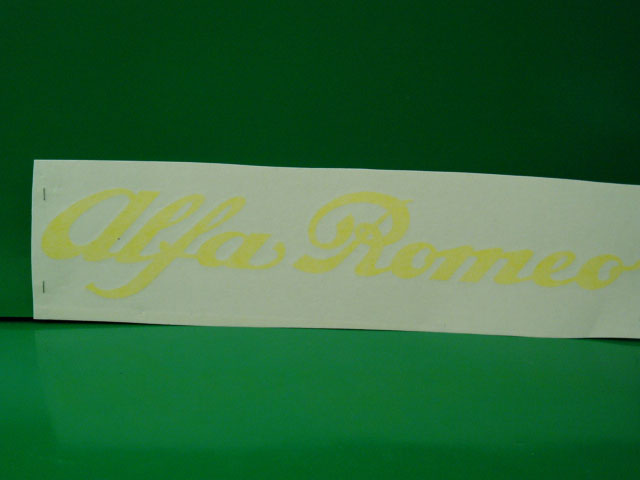 Alfa Romeo 35cm adesivo giallo