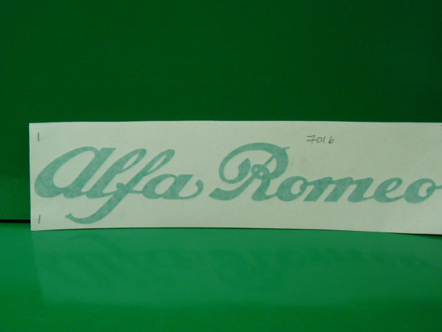 Alfa Romeo 35cm adesivo verde