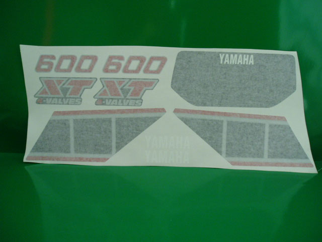@ Yamaha XT 600 43F '83 '86 moto nera adesivi @