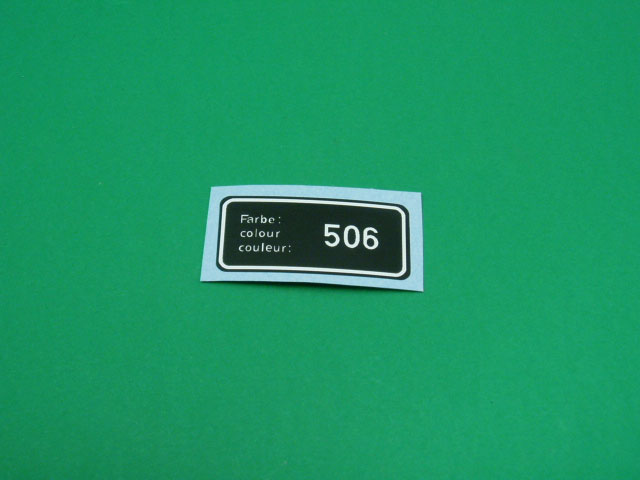 BMW adesivo codice colore 506