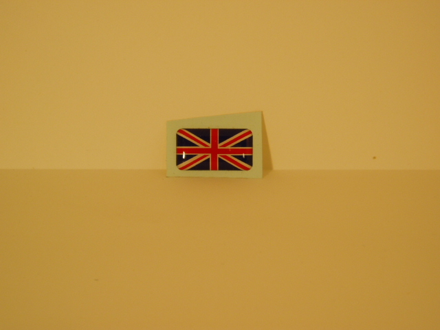 Bandiera Inglese adesivo resinato