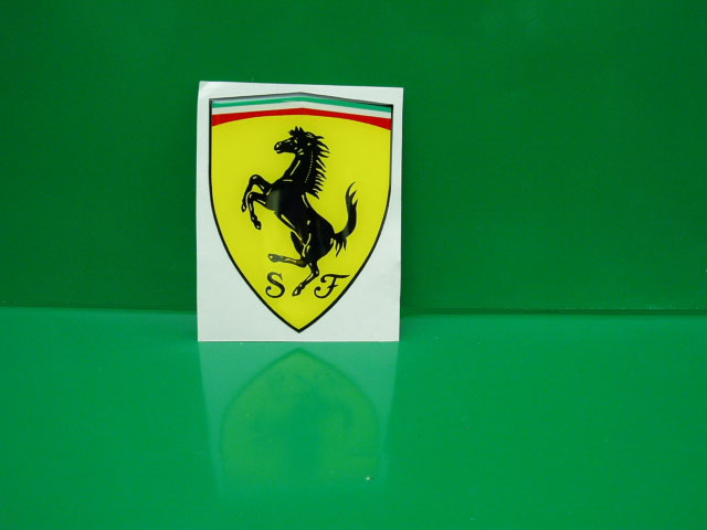 Resin coated stickers: Ferrari resin coated sticker