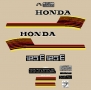 Honda CB 125 E 1980 moto nera serie adesivi @