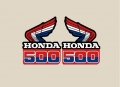 Honda CR 500 convogliatori moto rossa '87