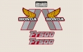 Honda FT 500 '82 moto rossa adesivi @