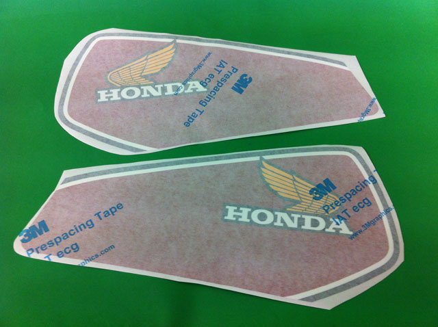 Honda: Honda XL 500 R '82 moto bianca adesivi serbatoio