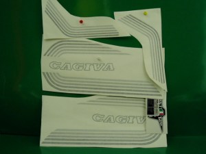 @ Cagiva SST 125 bianca/nera adesivi @