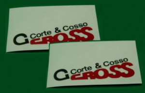 Corte & cosso cross adesivo @