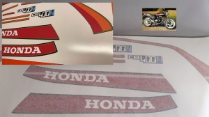 Honda CB 400 N '81 moto nera adesivi @