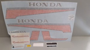 Honda CB 125 Endurance serie adesivi arancio @