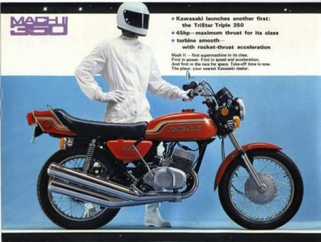 Kawasaki 350 adesivi @