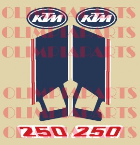 @ KTM 250 '88 adesivi convogliatori @