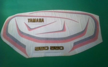 adesivi Yamaha XJ 550 moto argento