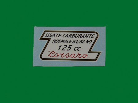 Adesivo carburante Corsaro 125