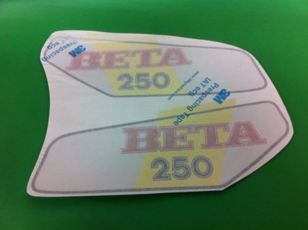 Beta 250 adesivi serbatoio @