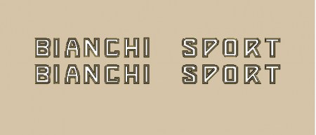Bianchi sport adesivi canna obliqua @