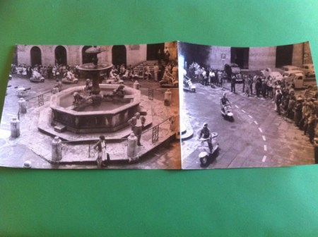 Foto panoramica raduno Lambretta Perugia 1961