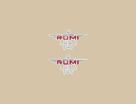 Rumi adesivi serbatoio bordo bianco @